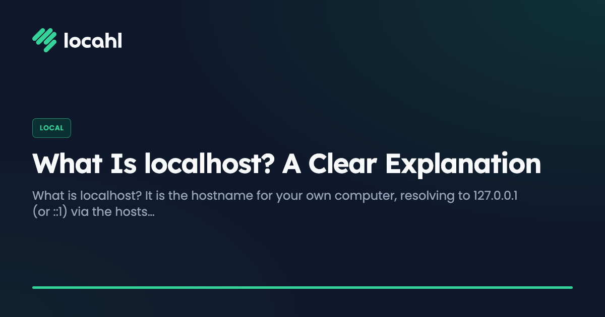 What Is localhost? A Clear Explanation