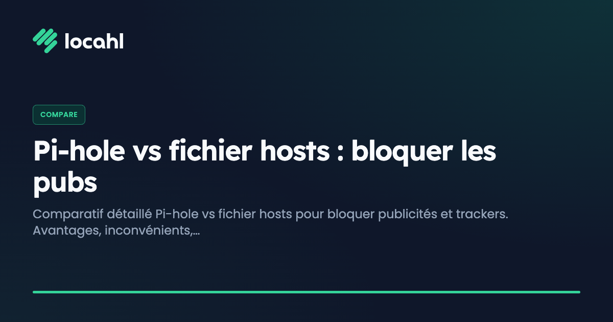 Pi-hole vs fichier hosts : bloquer les pubs