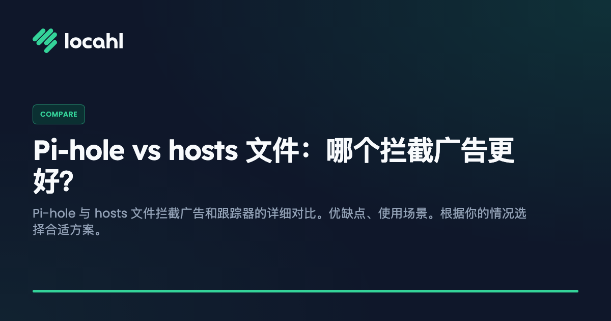 Pi-hole vs hosts 文件:哪个拦截广告更好?